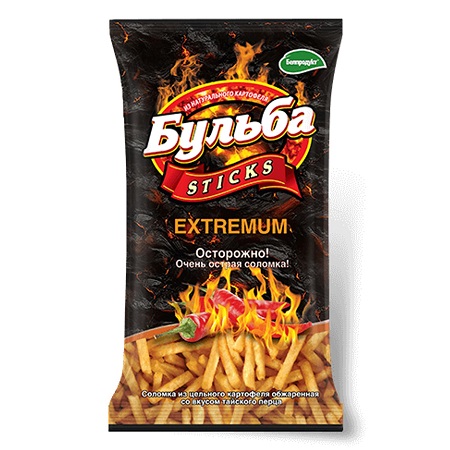 Соломка картофельная Бульба Sticks Extremum тайский перец  75г