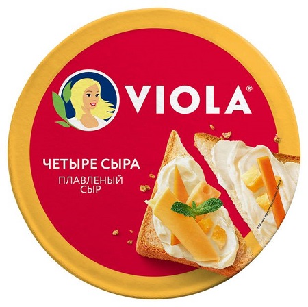 Сыр пл. Виола Valio Четыре сыра 45% 130г сегм. БЗМЖ