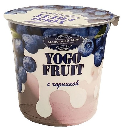 Йогурт YOGO FRUIT 2-сл 2,5% 150г черника БЗМЖ