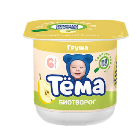 Биотворог Тёма 4% 95г груша БЗМЖ