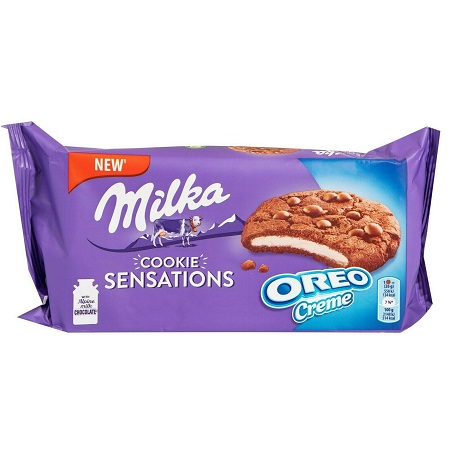Печенье Милка Sensations с начинкой Орео 156г