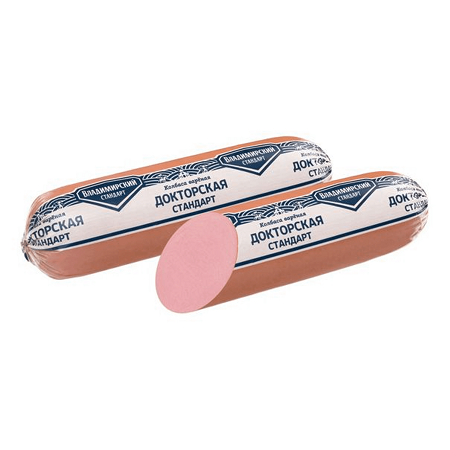 Колбаса Докторская Стандарт п/а 500г Владимирский Стандарт
