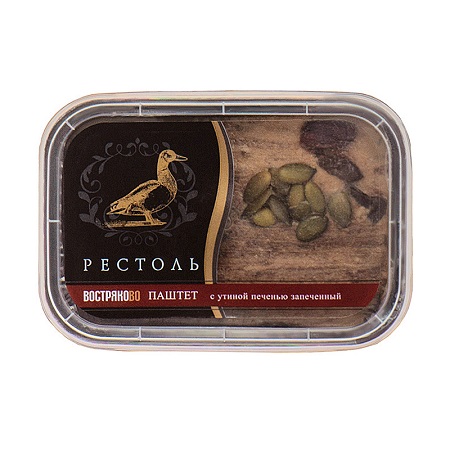 Паштет Датский с утиной печенью запеч. 160г Рестоль