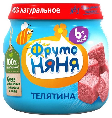 Пюре Фр.Няня телятина     80г