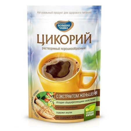 Цикорий Большая Чашка с женьшенем раств. 85г м/у