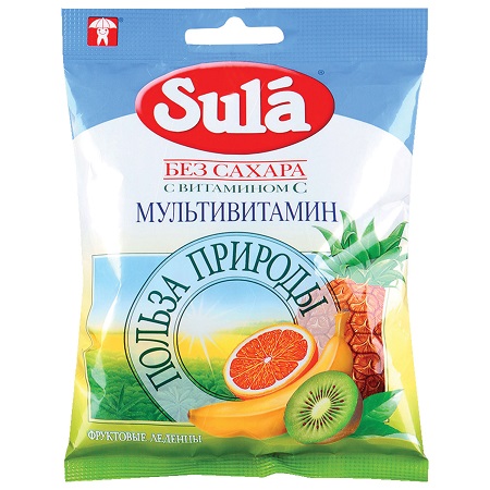Леденцы Зула с вит. С   60г  в асс.