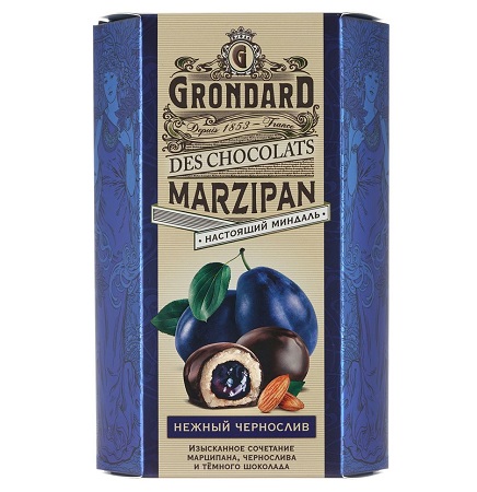 Конфеты Grondard Марципан с черносливом 140г