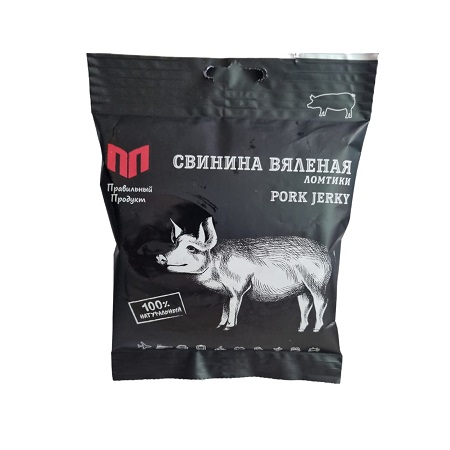 Свинина вяленая Прав.Продукт ломтики 25г