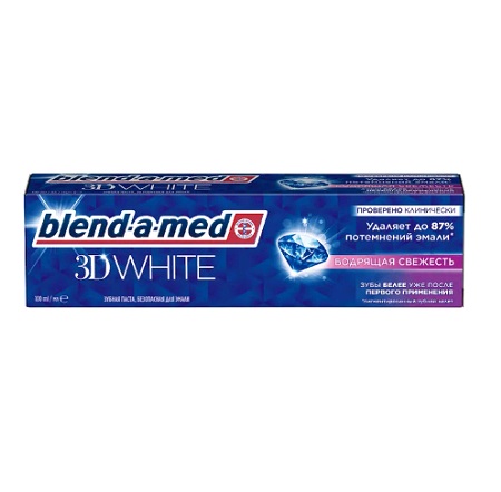 Паста зубная  Блендамед 3D White Бодрящая свежесть 100мл