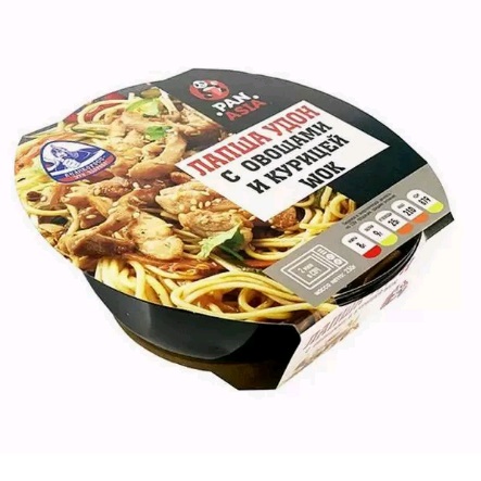 Лапша Удон с курицей и овощами WOK 230г PAN ASIA