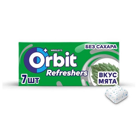 Резинка жевательная Orbit Refreshers Мята 16 г