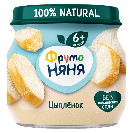 Пюре ФрутоНяня цыпленок 80г