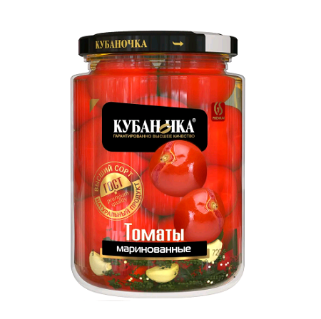 Томаты Кубаночка мар. 720мл  ст/б