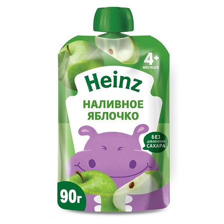 Пюре Heinz Наливное яблочко с 4 мес., 90 г