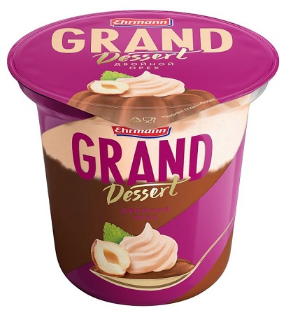 Пудинг Ehrmann Grand Dessert Двойной орех 4,9% 200г