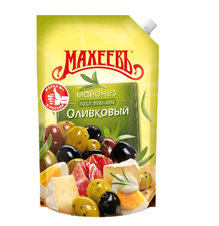 Майонез Махеевъ оливковый 50,5% 380г/400мл