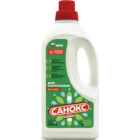 Средство Аист Санокс Ультра белый для сантехники 1100мл
