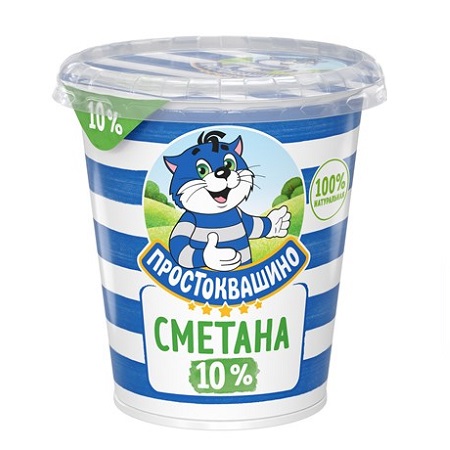 Сметана Простоквашино 10% 300г