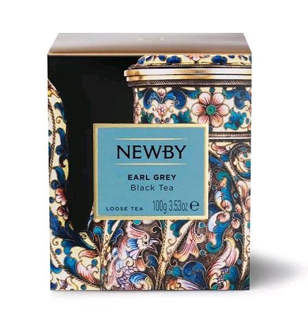 Чай черный Newby Эрл Грей листовой 100 г