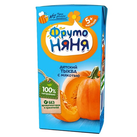 Нектар ФрутоНяня из тыквы с мякотью с 5 месяцев, 0.2 л