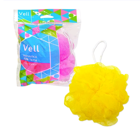 Мочалка д/тела Antella Vell шарик  09140