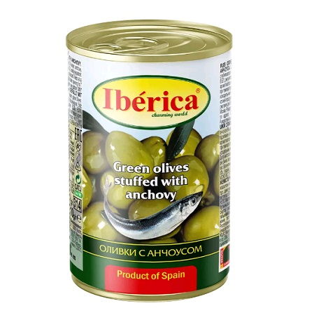 Оливки Иберика с анчоусом  300г
