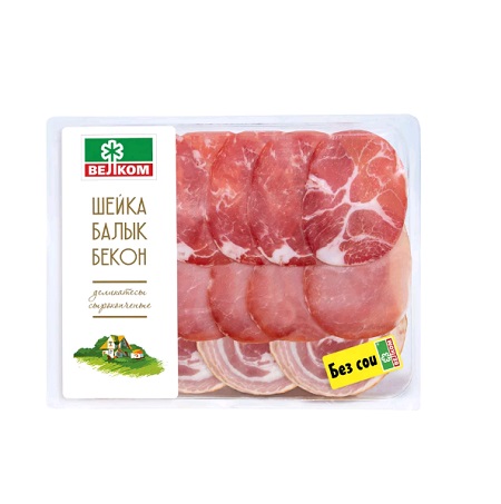 Ассорти Велком с/к Шейка/Балык/Бекон в/у нар. 150г