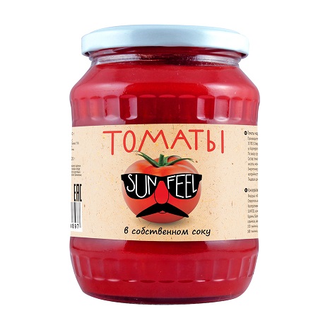 Томаты SUNFEEL в с/с 680г/720мл ст/б