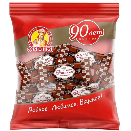 Конфеты Птичка классическая 182г Славянка