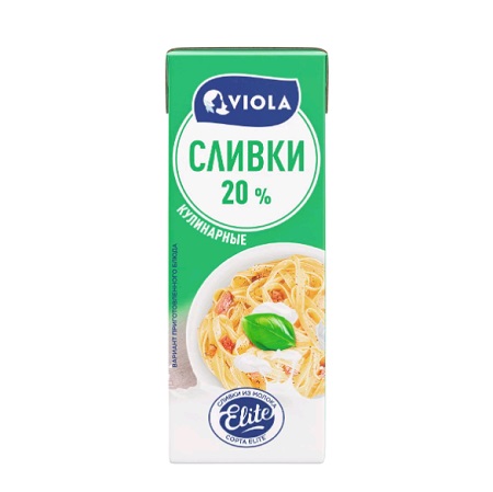 Сливки Viola кулинарные 20% 200мл ультрапаст.