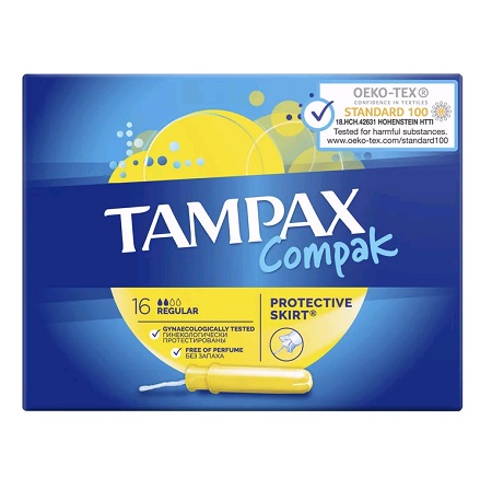 Тампоны TAMPAX Compak Regular Duo 16шт