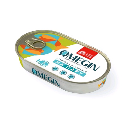 Сардины OMEGIN бланш. в масле с халапеньо 175г За Родину ж/б