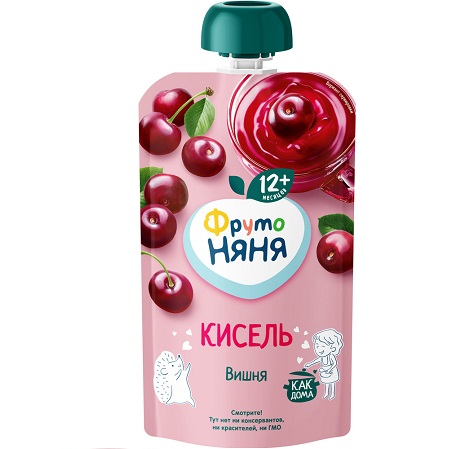 Кисель Фр.Няня вишня 130г дой-пак