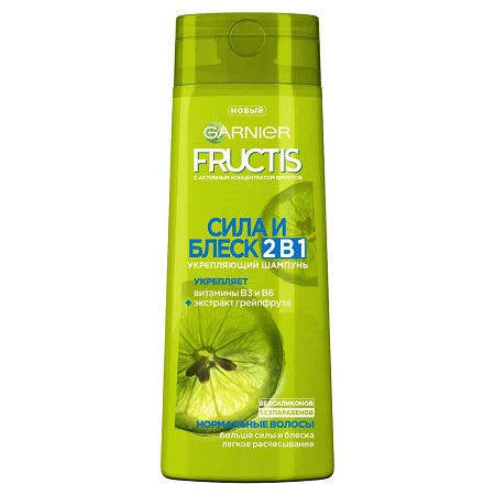 Шампунь для волос Fructis 2в1 для нормальных волос 400мл
