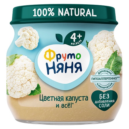 Пюре Фрутоняня цветная капуста 80г