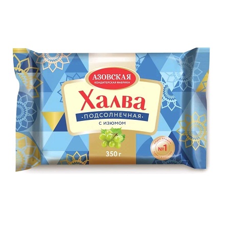 Халва подсолнечная с изюмом 350г