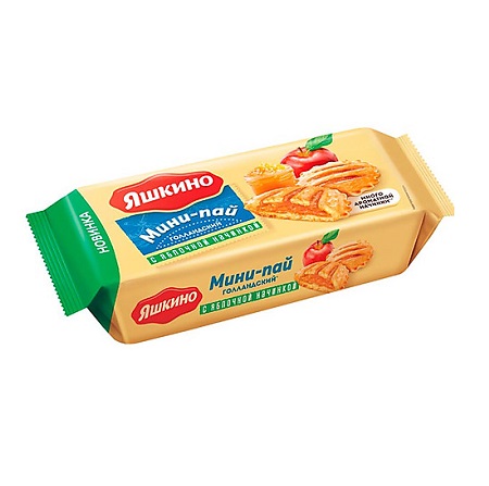 Печенье Яшкино Мини-пай Голландский яблоко 180г