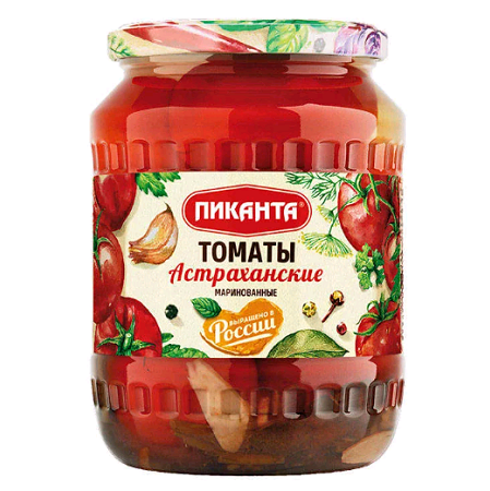 Томаты Астраханские мар. 670г Пиканта