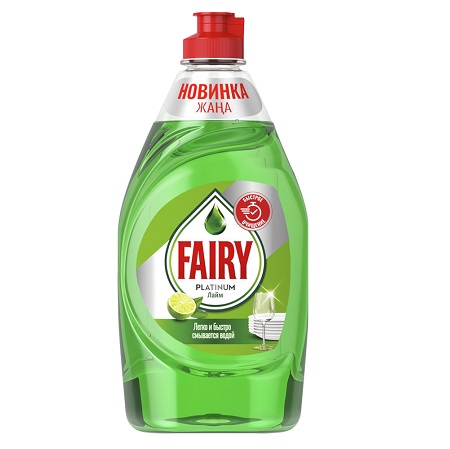 Средство для мытья посуды Fairy Platinum Лайм 430мл