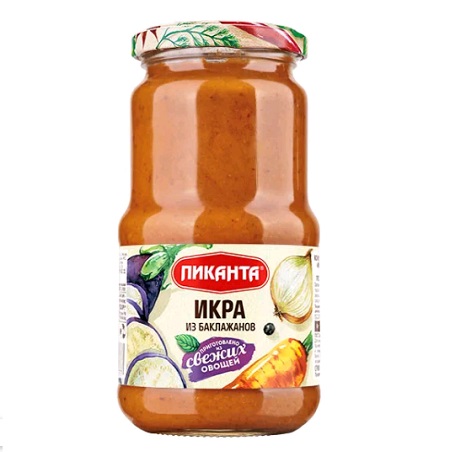 Икра из баклажанов Пиканта 450г