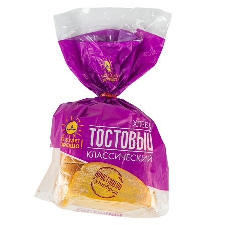Хлеб Тостовый классич. нарез. 340г Каравай