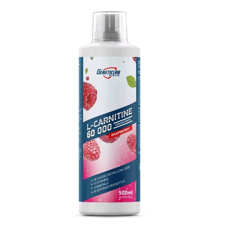 L-Carnitine Geneticlab концентрат 500мл 66 порций вкус малина
