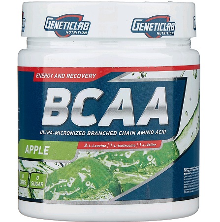 Аминокислоты Geneticlab BCAA 2:1:1 250г вкус яблоко