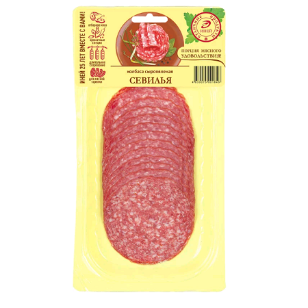 Колбаса Севилья с/к 90г Иней