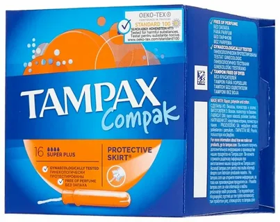 Тампоны TAMPAX Compak Super Plus 16шт