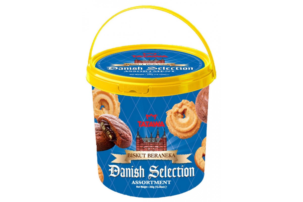 Печенье Tatawa Датское ассорти 350г ведро