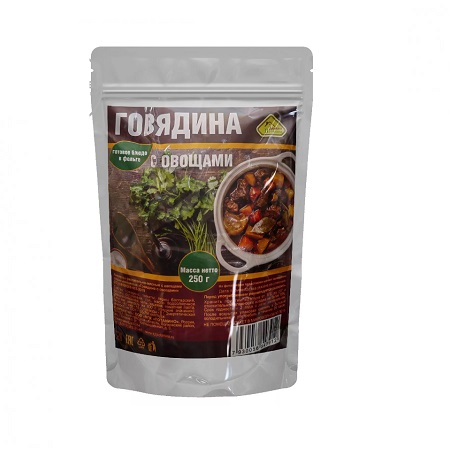 Говядина с овощами Деревня Потанино 250г м/у