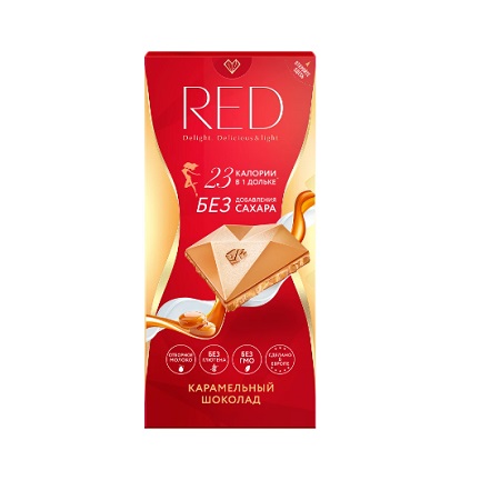 Шоколад RED карамельный молочный 85г