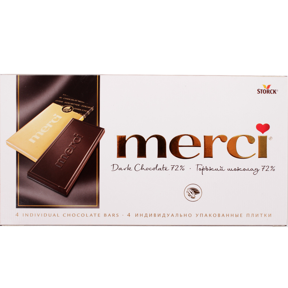 Шоколад Мерси горький 72% 100г