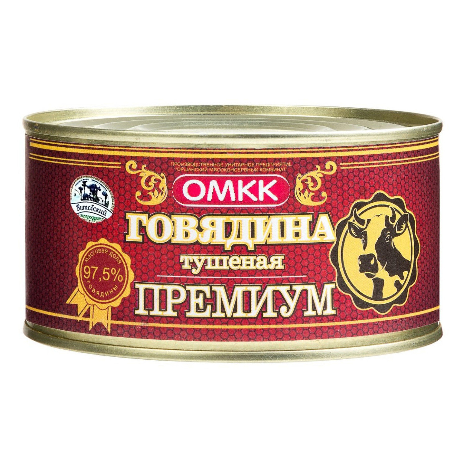 Говядина тушеная Премиум в/с 325г ОМКК ж/б